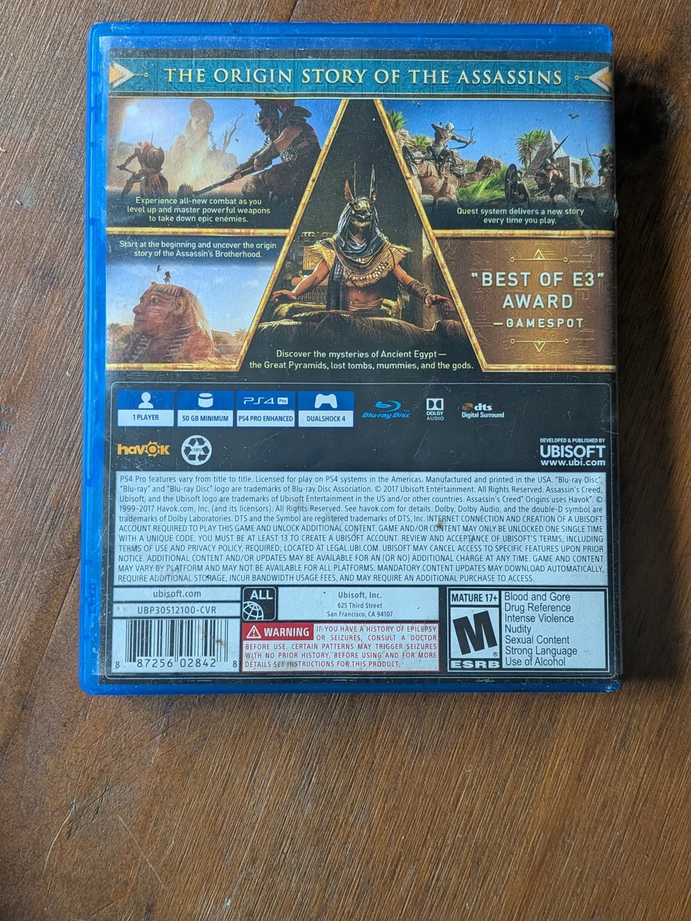 Assassin’s Creed Origins PS4 Game Complete with Case & Disc